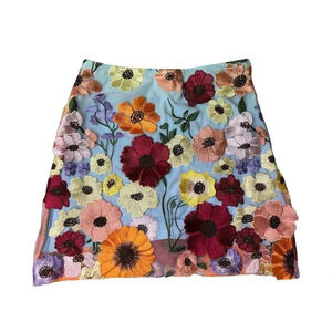 Finesse Skirt Women’s Size M Floral Hippie Boho Popy Party